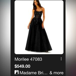 Mori Lee Black Gown SIZE 2 - 6